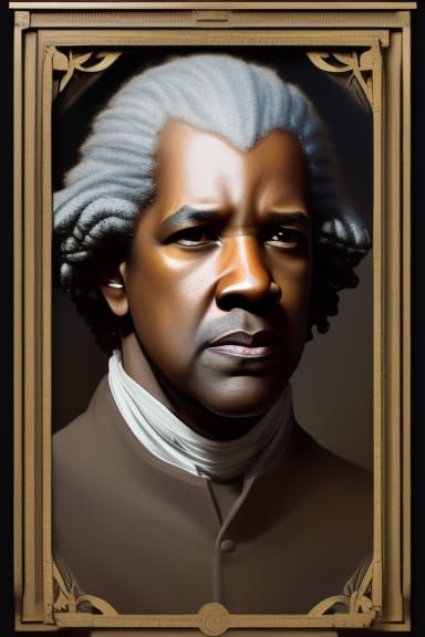 Washingtonesque Portrait in Hyperdetailed Digital Art