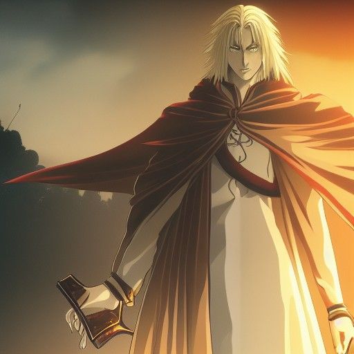 Alucard in Studio Ghibli Anime Style