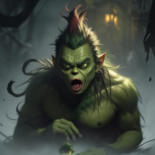 Sinister Grinch Illustration