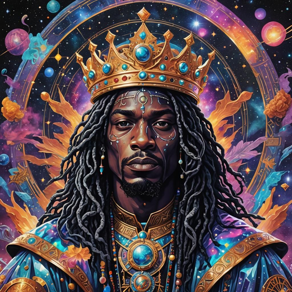 King Von: Holographic Astral Cosmic Illustration
