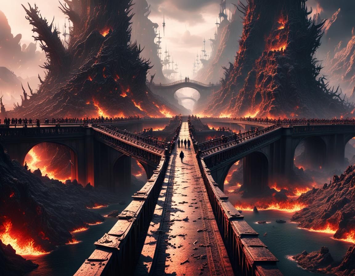 The Broken Bridge of Hell: Digital Matte Painting