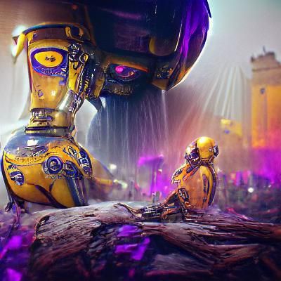 Robots Take Earth: Dark Fantasy Concept Art
