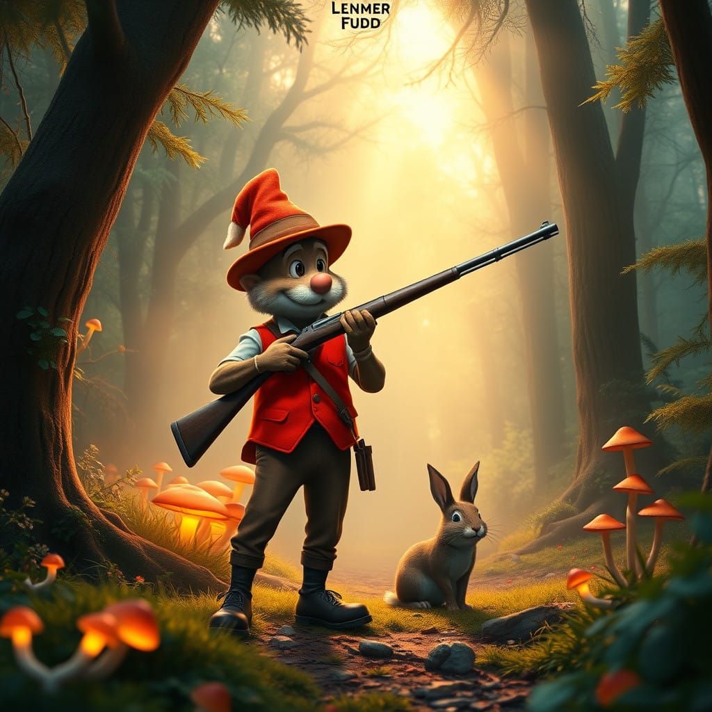 Elmer Fudd Heroically Tracks Wascally Wabbit in Vibrant Myst...
