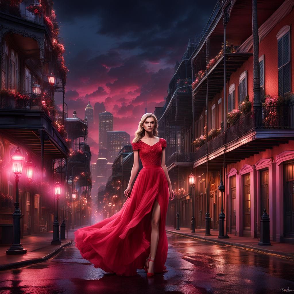 Rebekah Mikaelson in New Orleans: Detailed Matte Painting