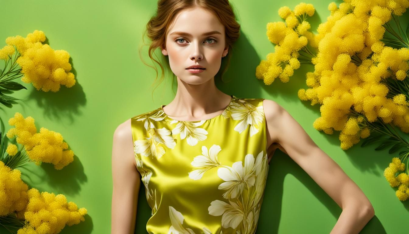 Elegant Portrait of Woman in Expressionism Style