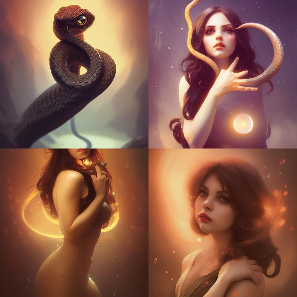 Cute Snake Portrait in 8k Resolution