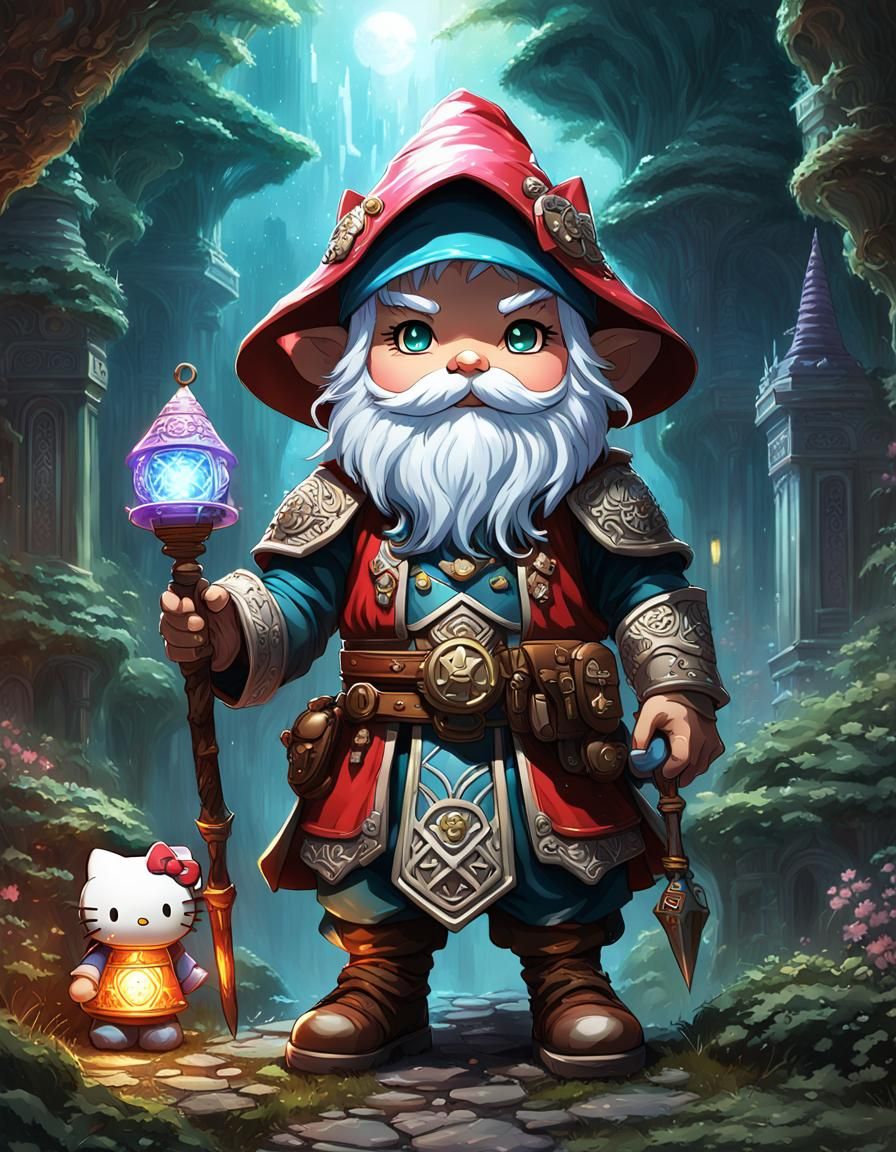 AD&D Ranger Hello Kitty Gnome 001