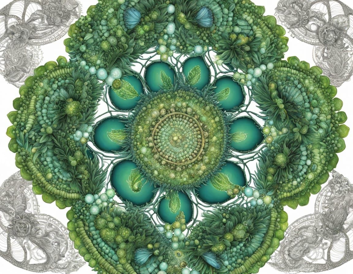 Harmonious Cycle: Larvae, Flora and Quantum Patterns