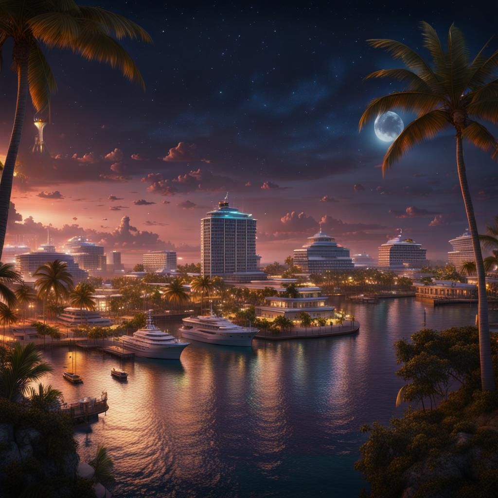 Cityscape of Nassau Bahamas