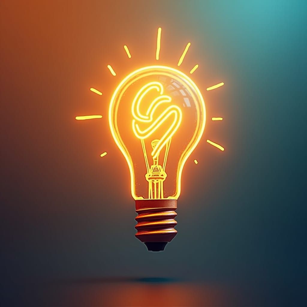 Scribble Ignition Logo: Modern 'S' Light Bulb Design