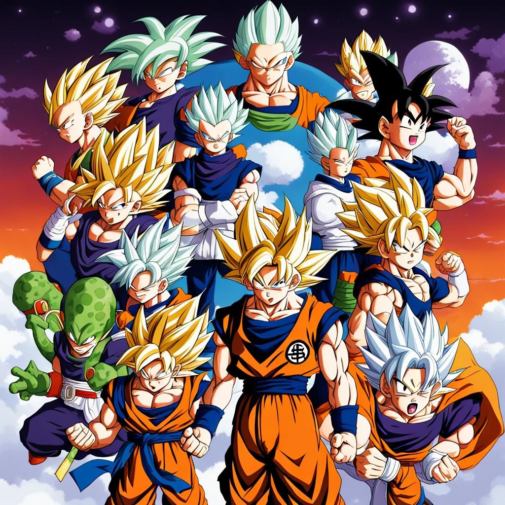 Anime Style Dragon Ball Scene