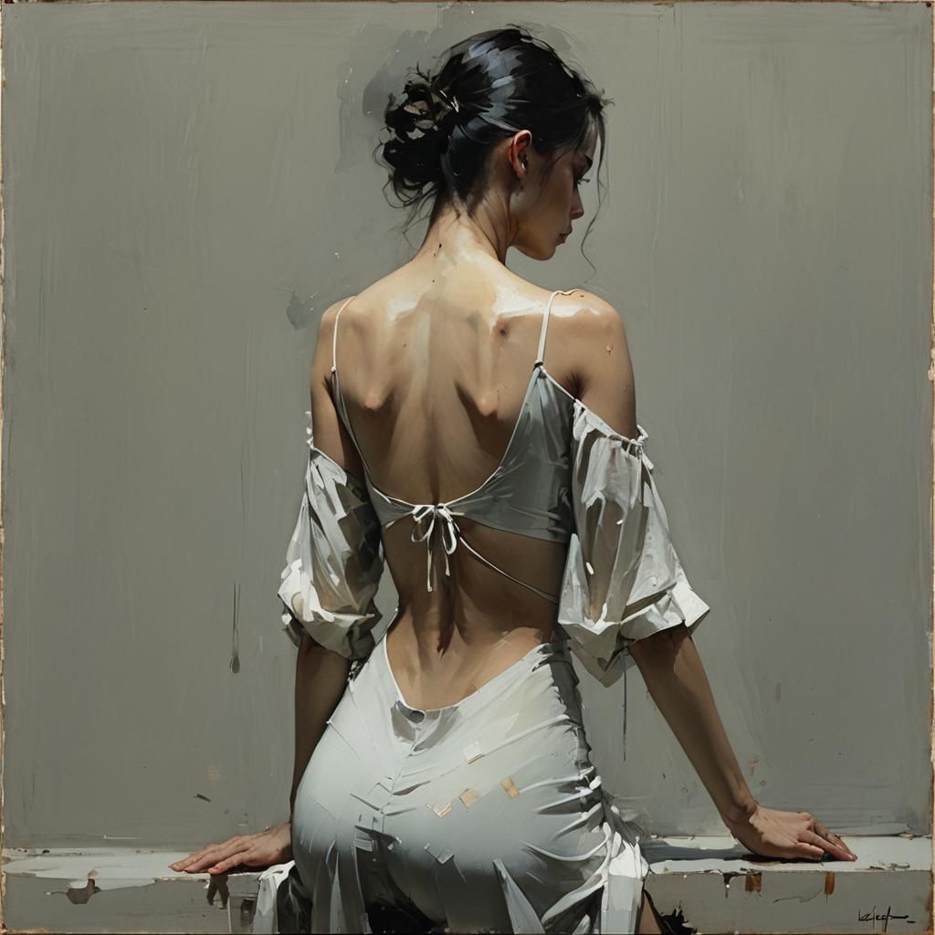 Figure Study in Urban Realist Style