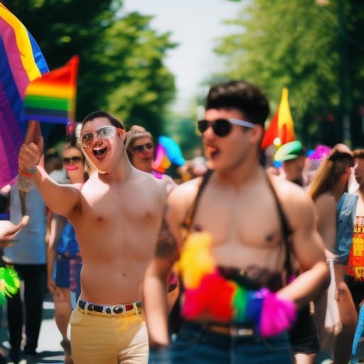 Colorful Gay Pride Parade: Professional Photography
