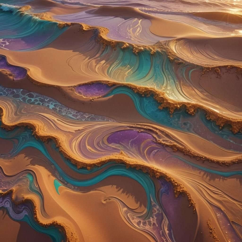 Cosmic Fractal Waves Meet the Sea