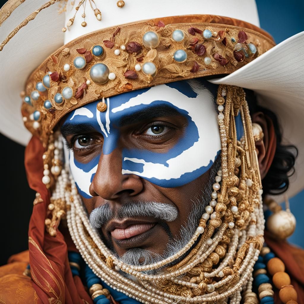 Krishna as Cowboy Portrait in Professional Photography Style