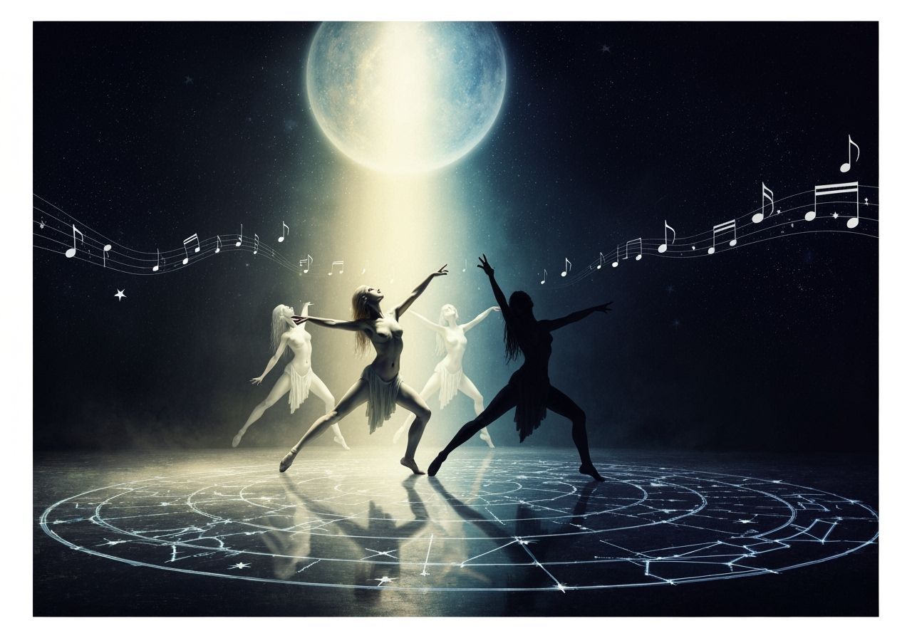 Celestial Ballet of Light and Shadow