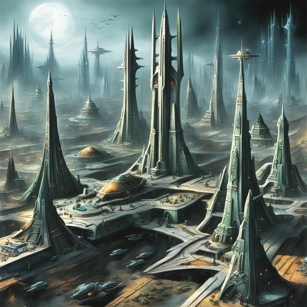 Eldar City Generated by AI