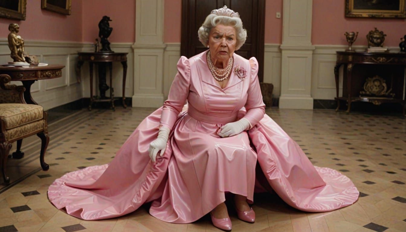 Grand Lady Surveys Latex Sissy Maid