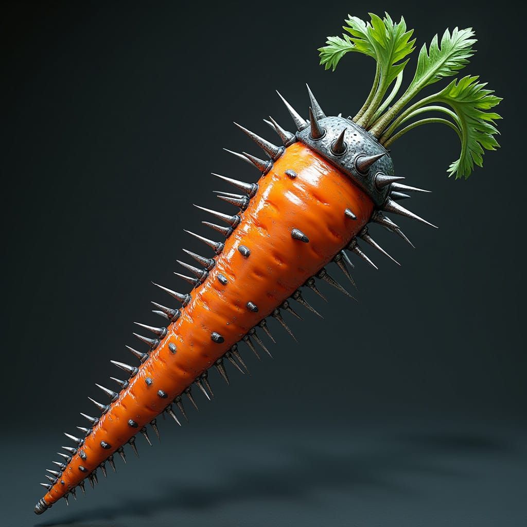 Spiky metal carrot