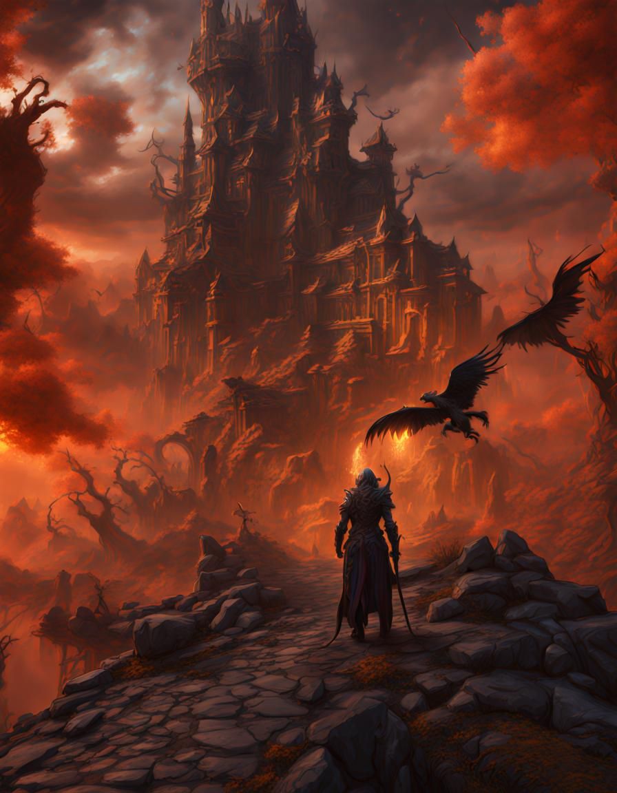 Fantastical Bringer of Dread in Detailed Matte Painting