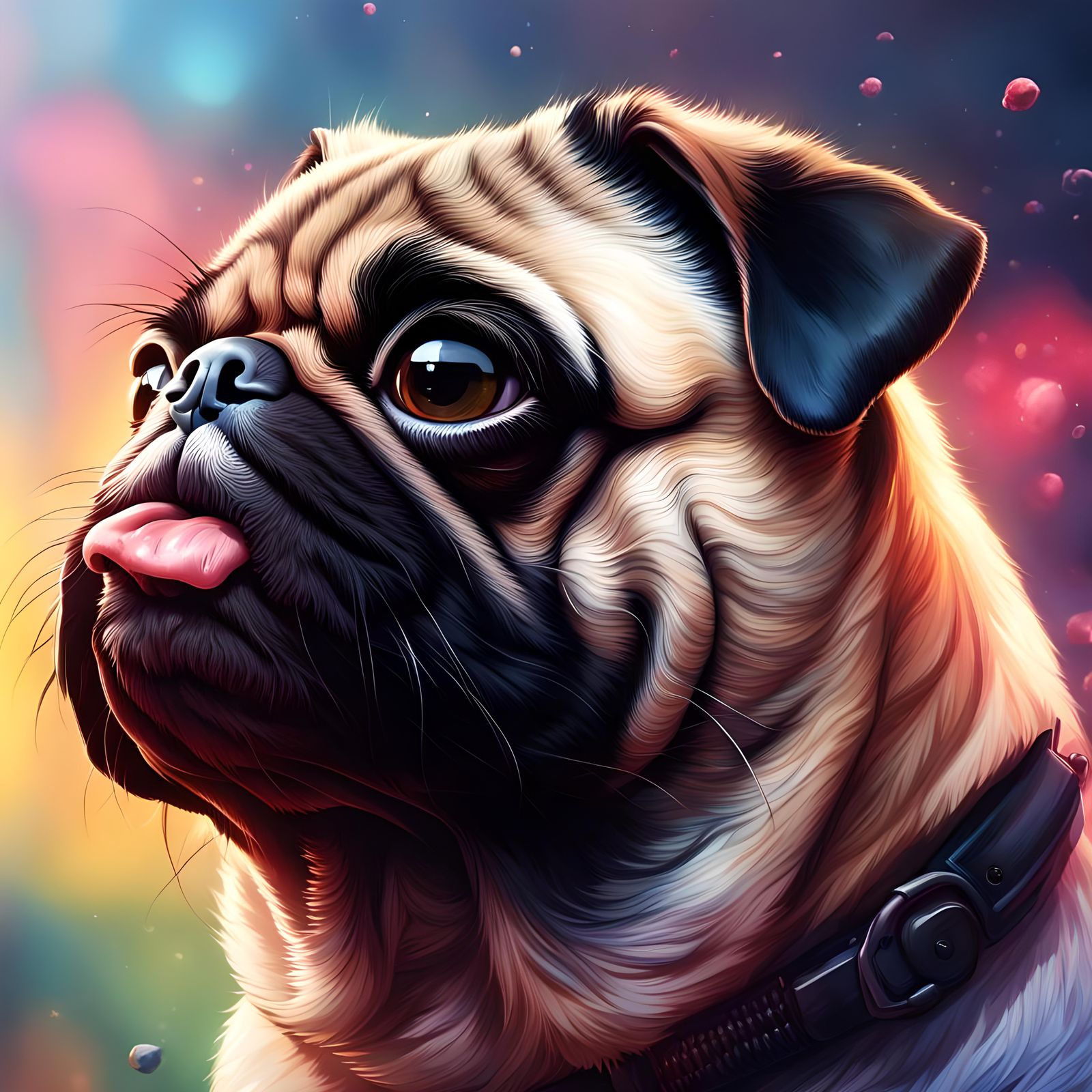 There is an endless universe out there... and this pug knows it all