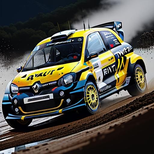 Renault twingo rs r2 group race rally car