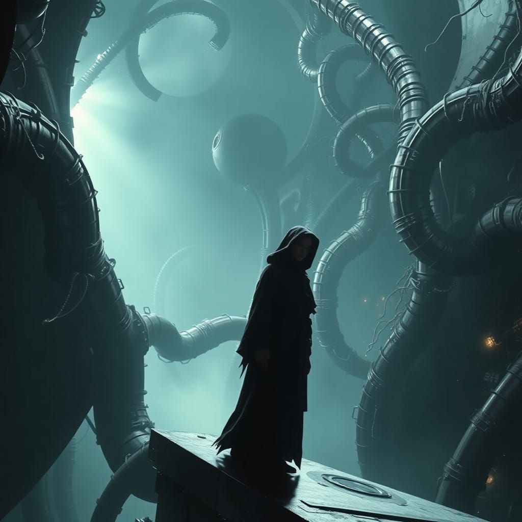 Dark Cosmic Harbinger in a Twisted Space Station