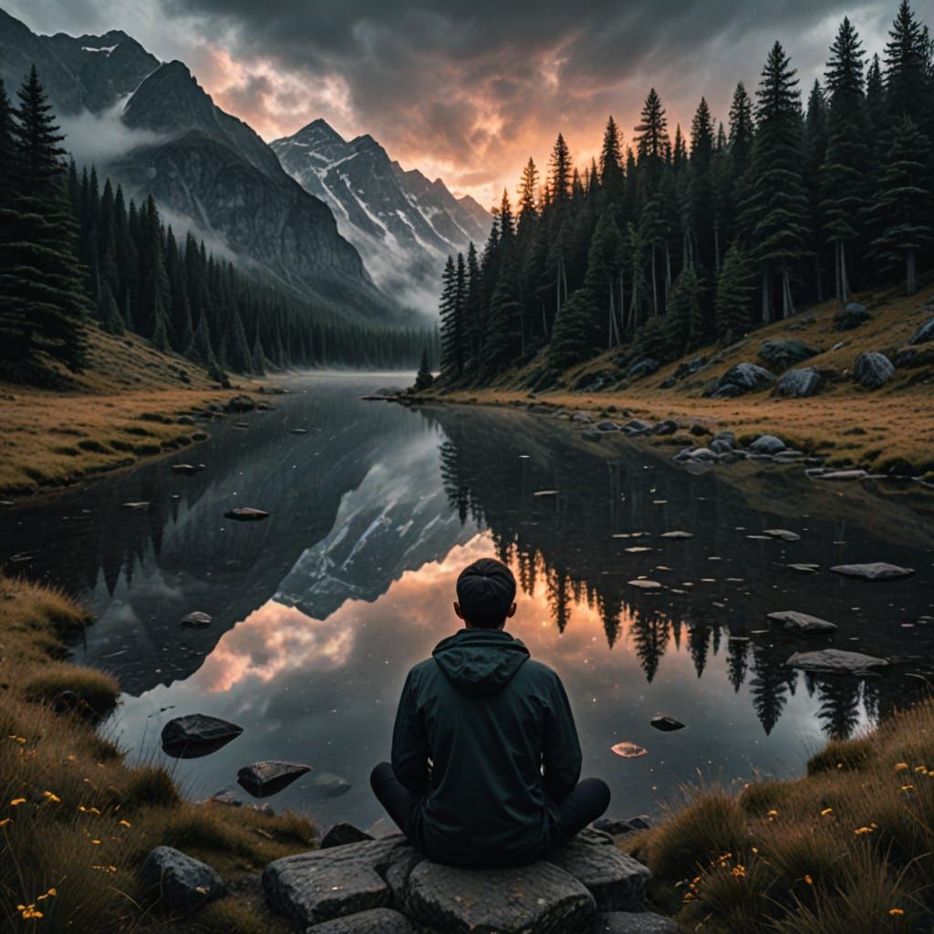 Atmospheric Thoughtful Emotional Scene