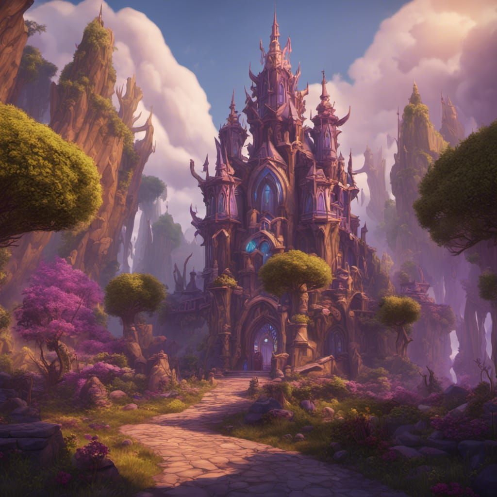 Dalaran in Crystalsong Forest: Fantasy Concept Art