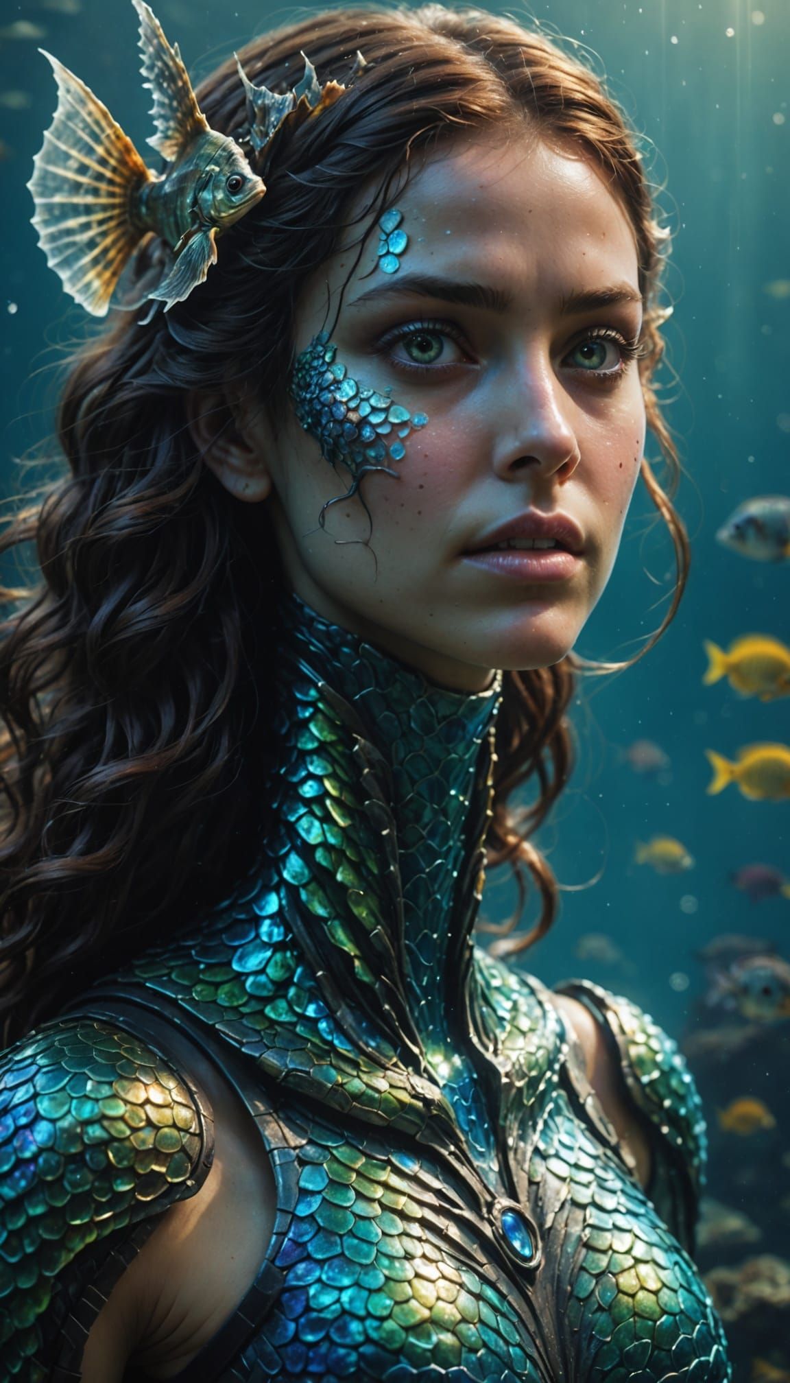 Underwater Human Evolution: A Photo-Realistic Close-Up