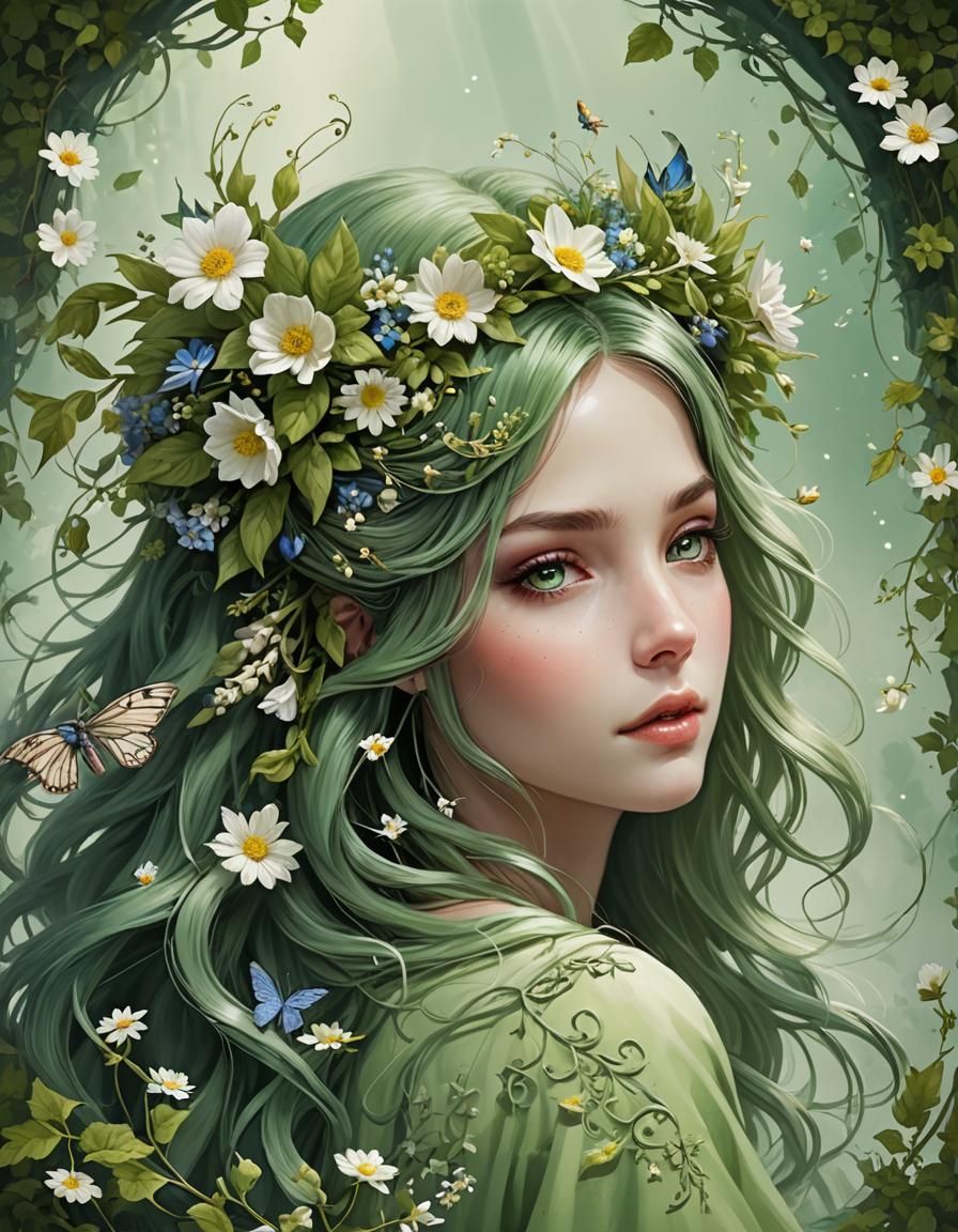 Enchanted Fairy Archway in a Magical Green World