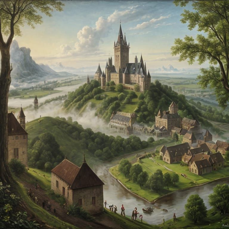 Medieval Flemish Castle Architecture