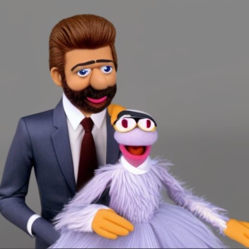 George Michael as a muppet