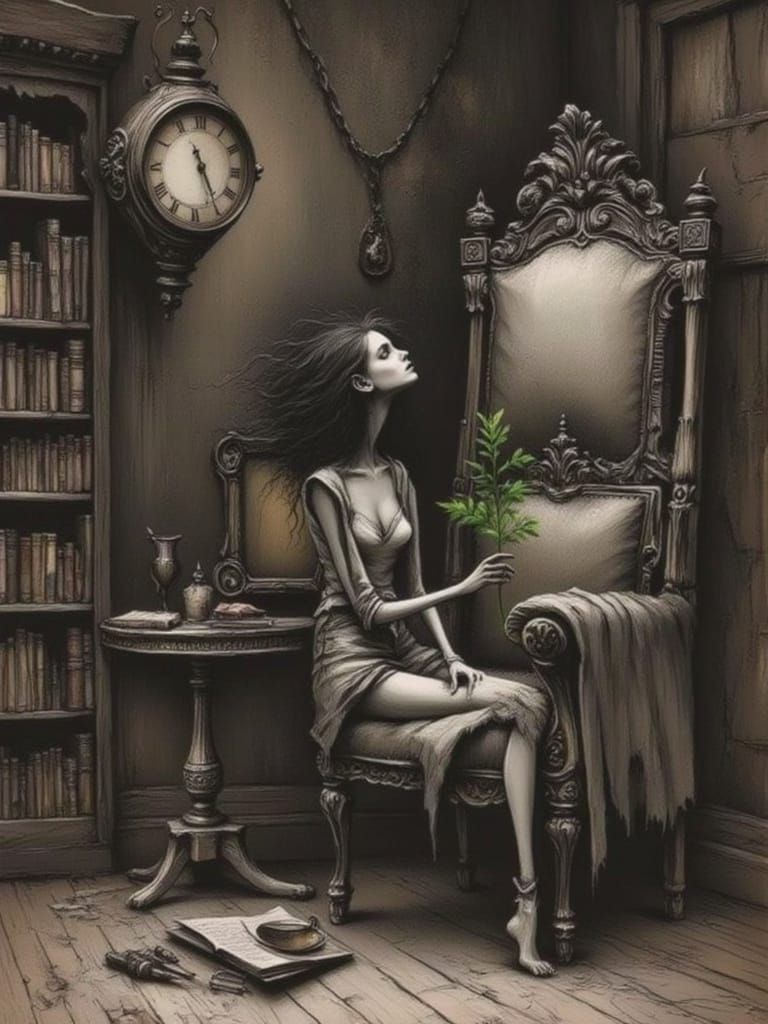 Jack and the Beanstalk in Surreal Style