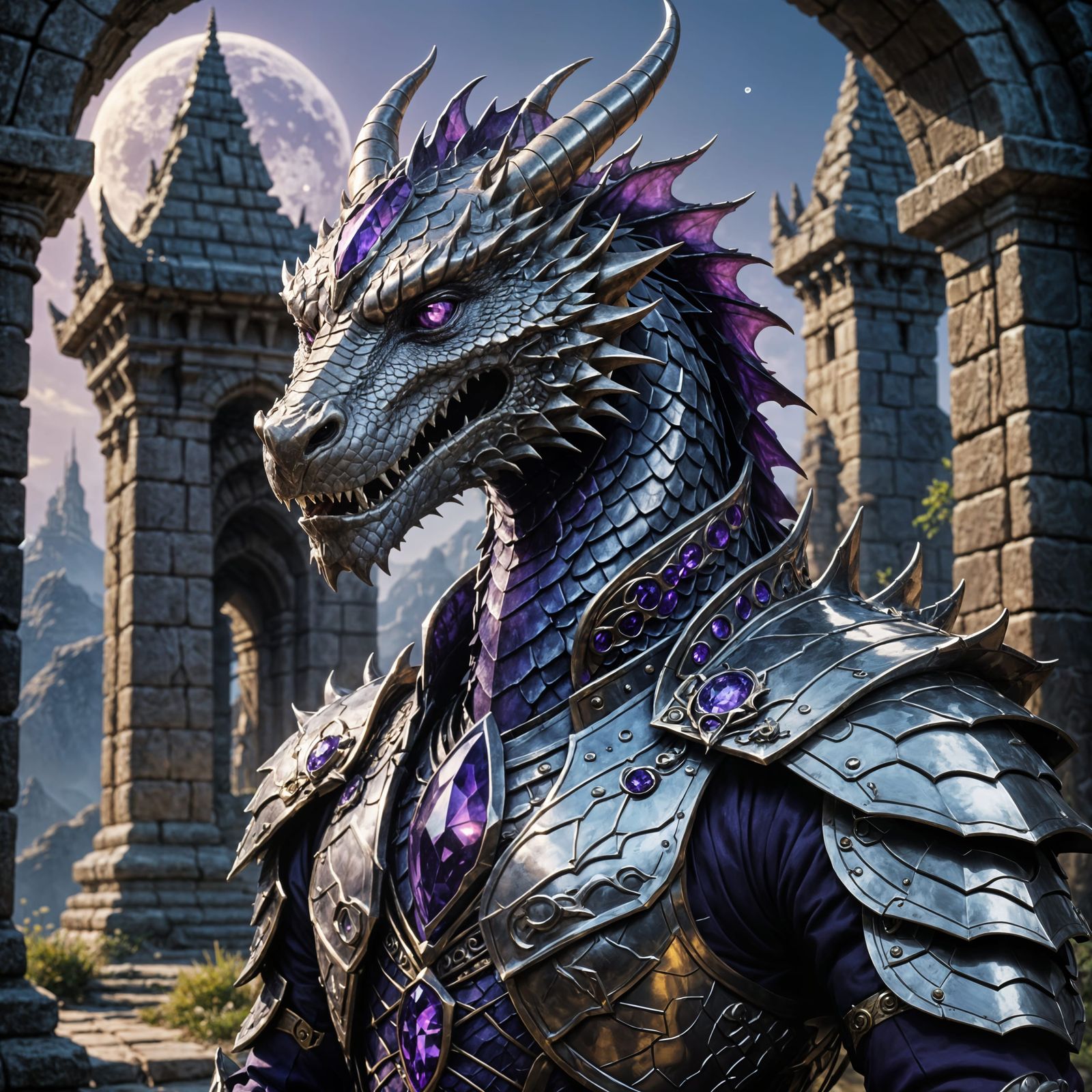 Amethyst Dragon Guardian in Forgotten Temple