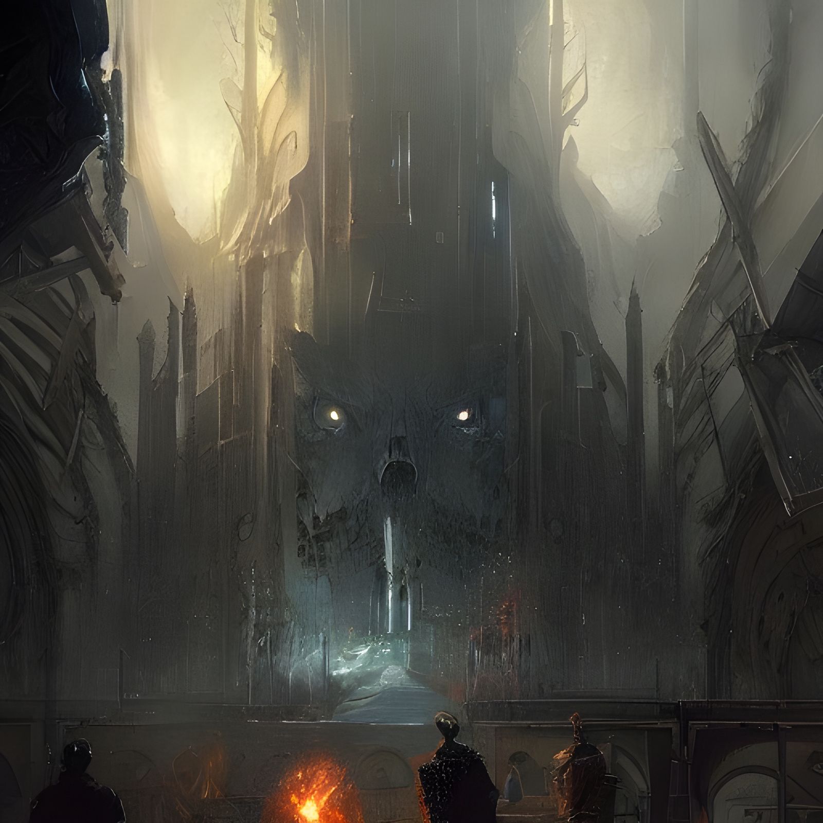 Detailed Arcane Landscape in Illustration Style