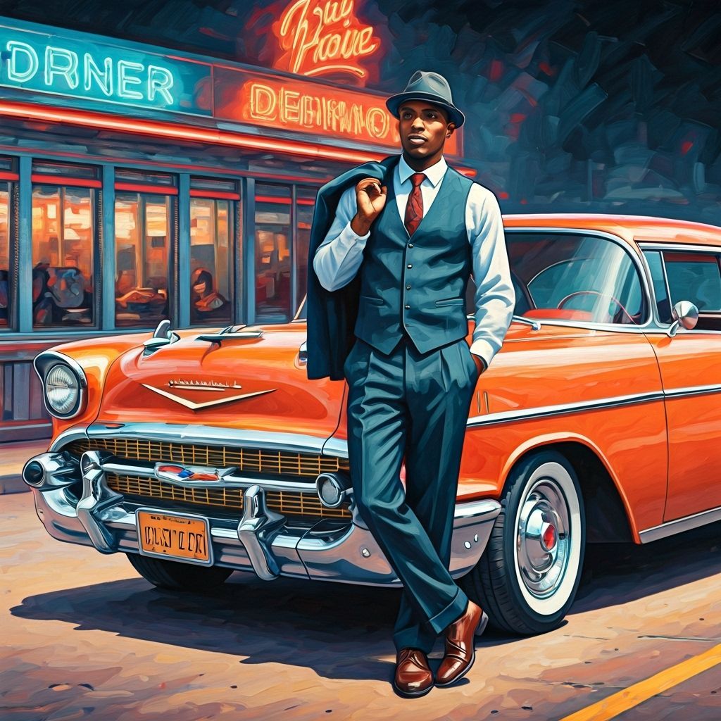 Classic Man in Neo-Impressionistic Style by Diner