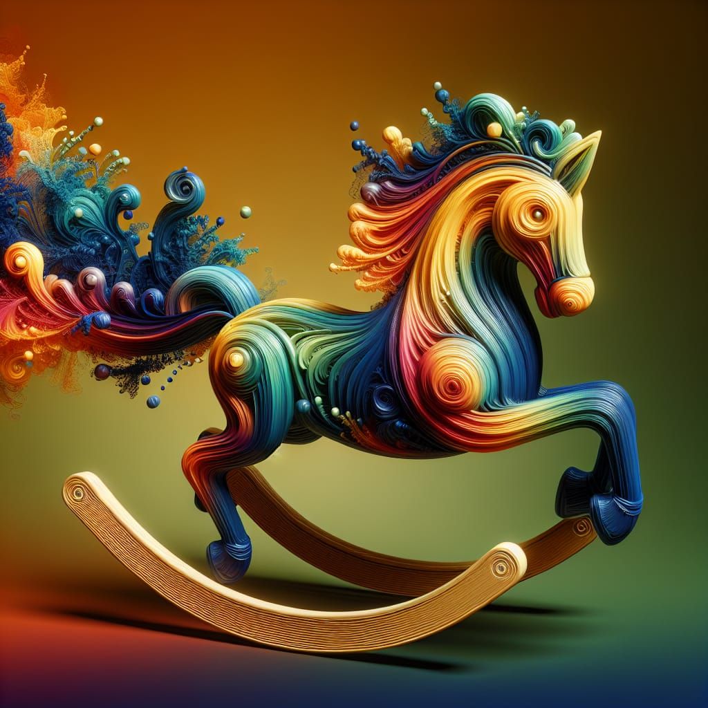 Rocking Horse Coming to Life in 3D