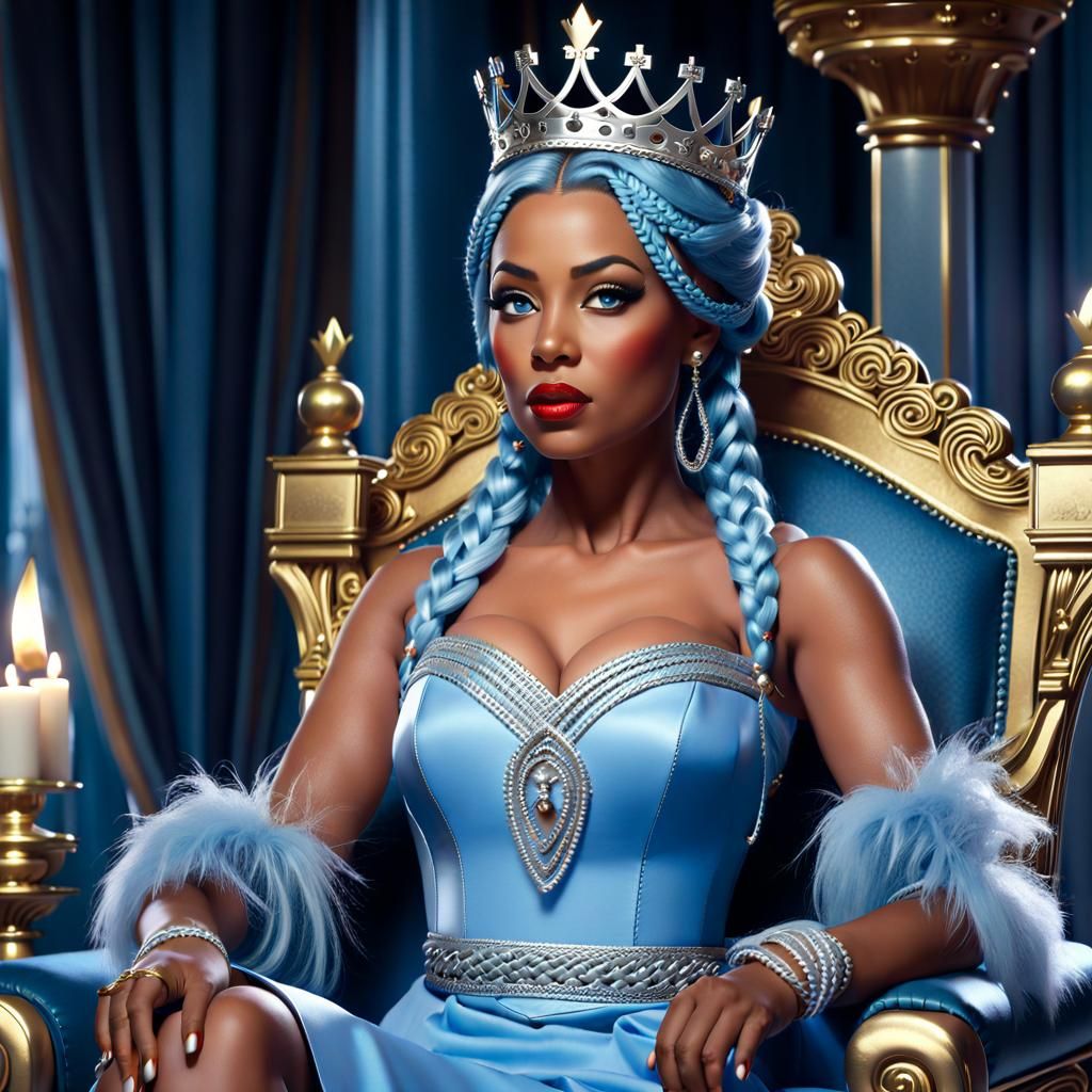 Gorgeous Queen On Her Throne