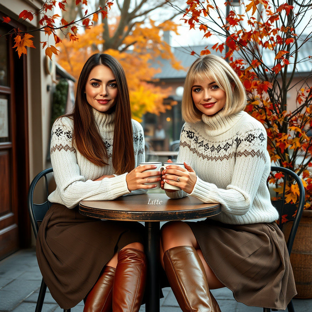 Friends Enjoying Autumn Day: Digital Matte Painting