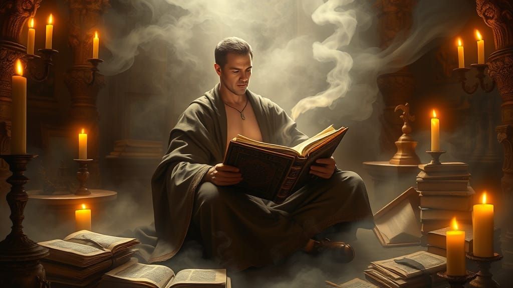 Mystical Scholar Unveils Ancient Wisdom in Whispers of the M...