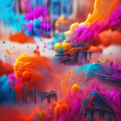 Fantastical Color Burst Concept Art