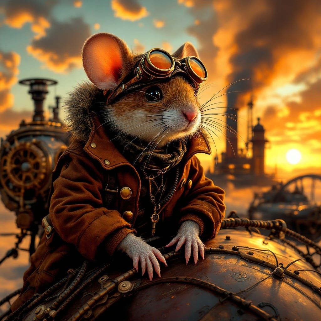 Majestic Steam-Powered Airship Adventure