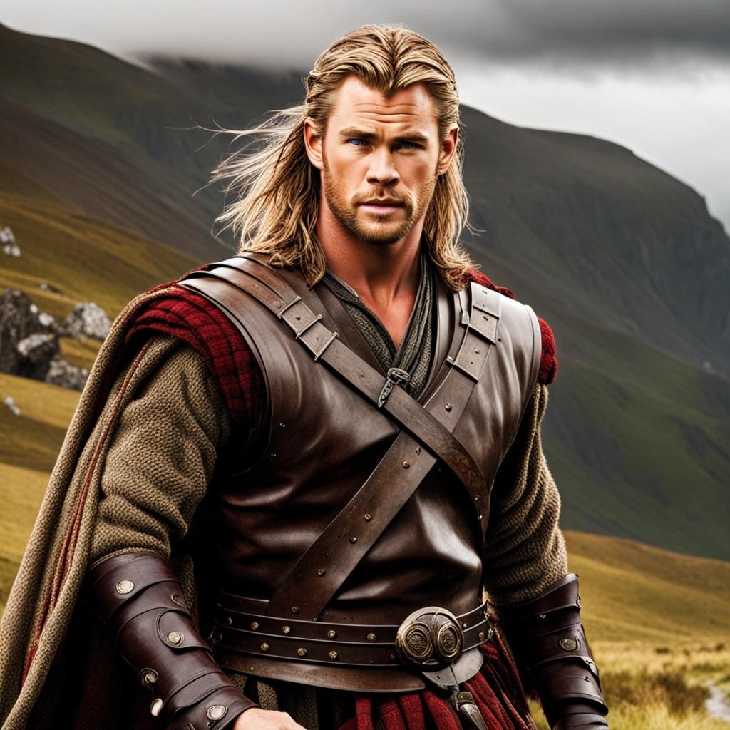 Chris Hemsworth as a Highlander Warrior