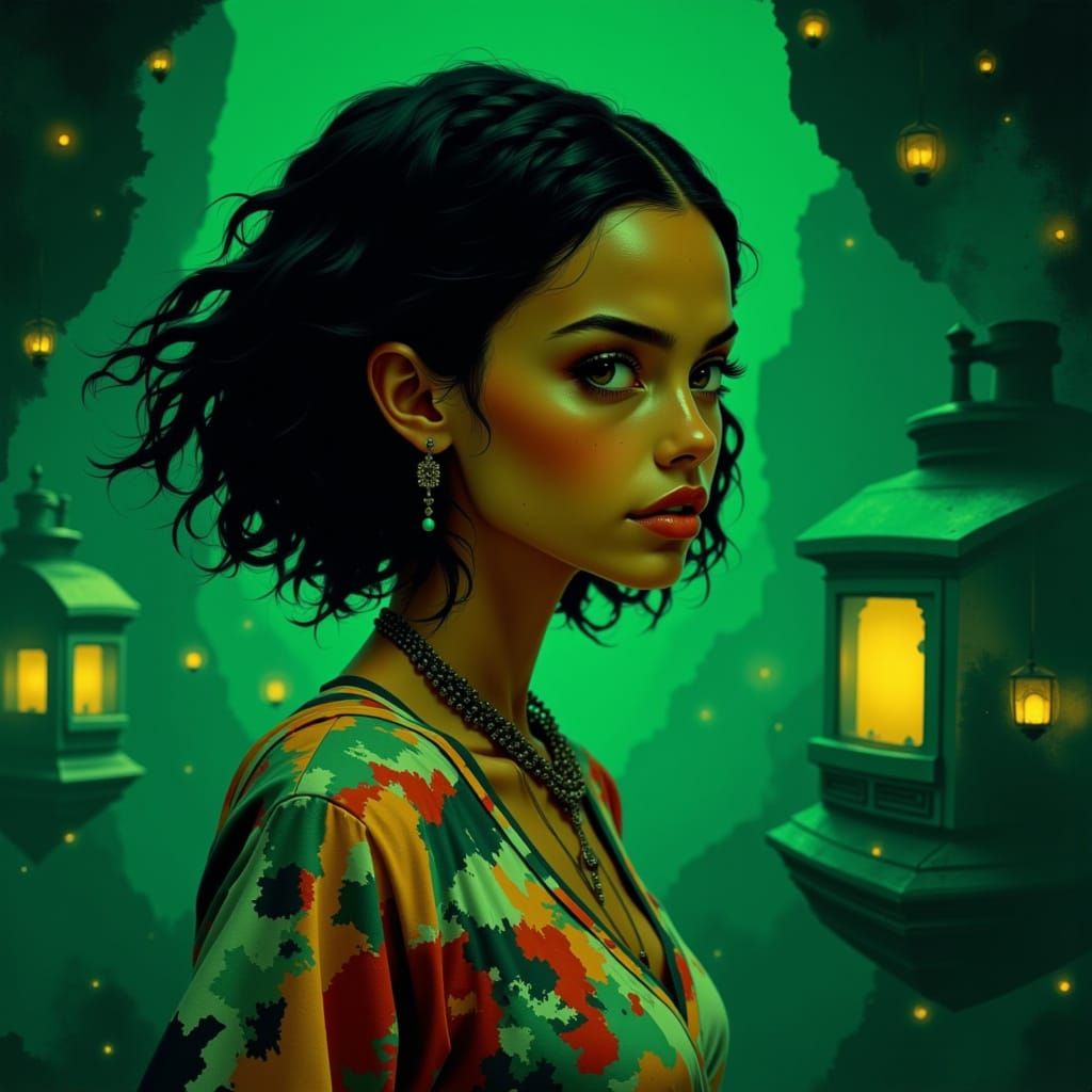 Rosario Dawson as Thandie Newton in Sumi-e Style