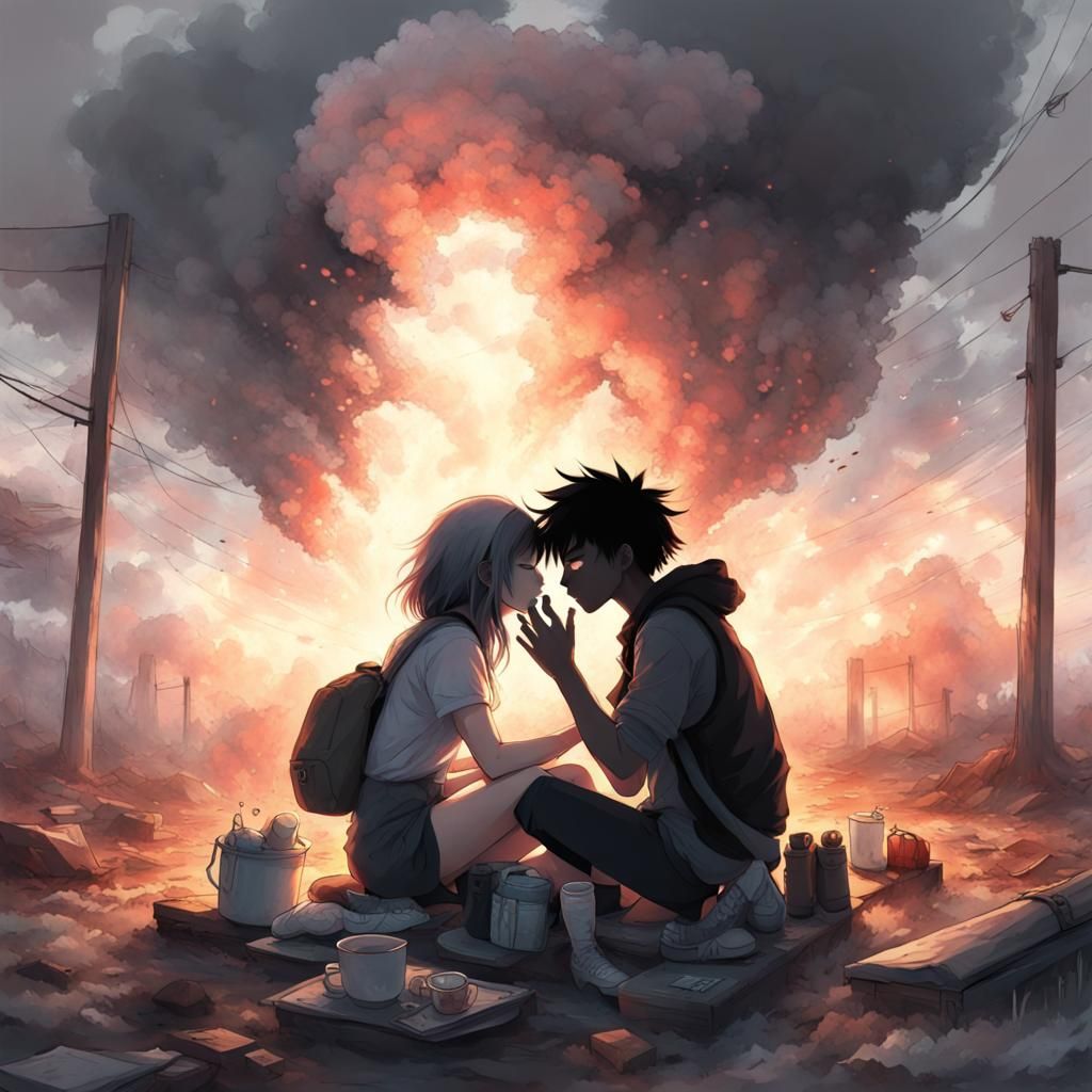 Apocalyptic Anime Kiss at World's End
