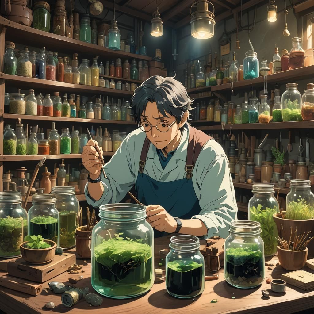 Wizard's Workshop: Anime-Inspired Concept Art