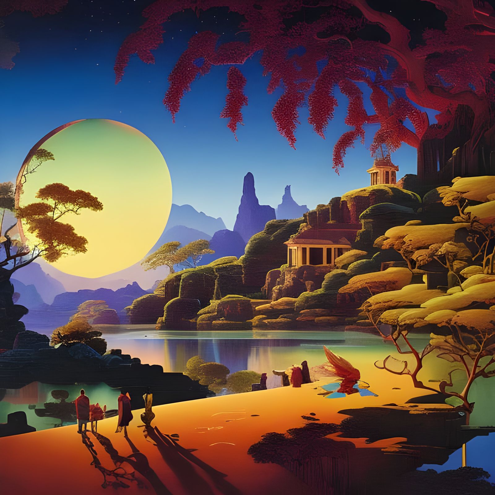 Ornate Temple Deep in New Moon Canyon