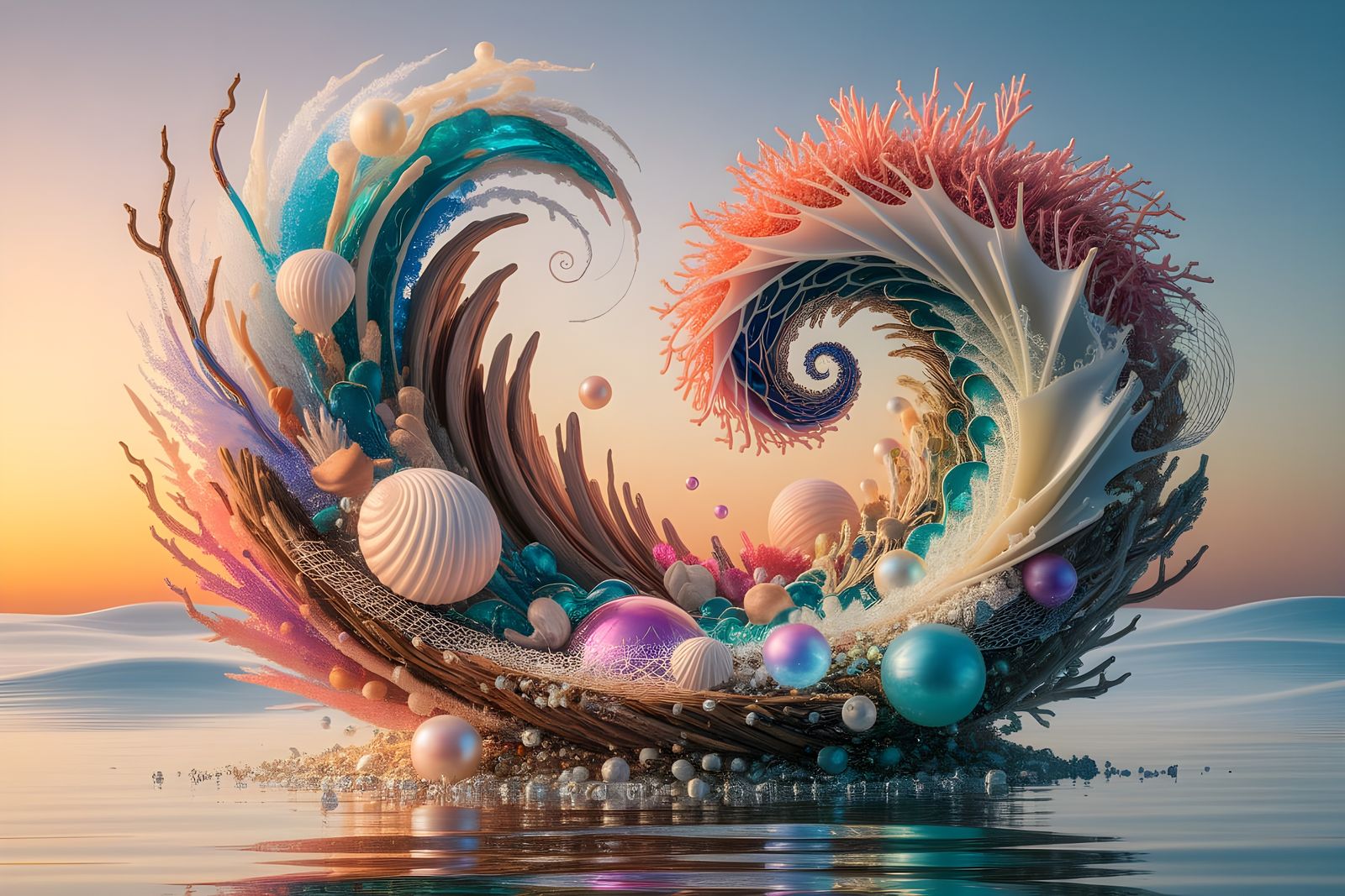 Breathtaking 3D Upcycled Ocean Debris Artwork in Vibrant Col...