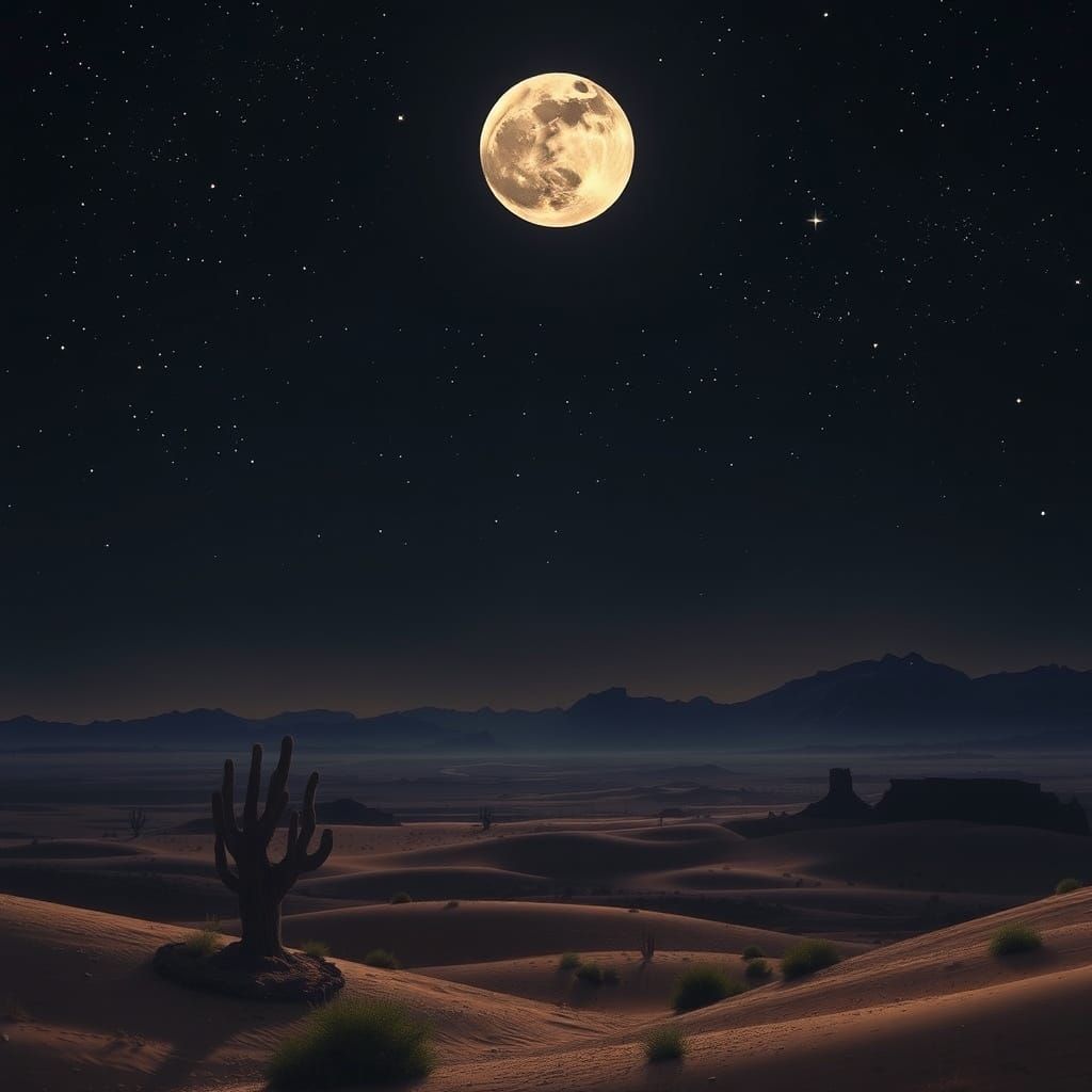 Celestial Guidance in the Desert Night
